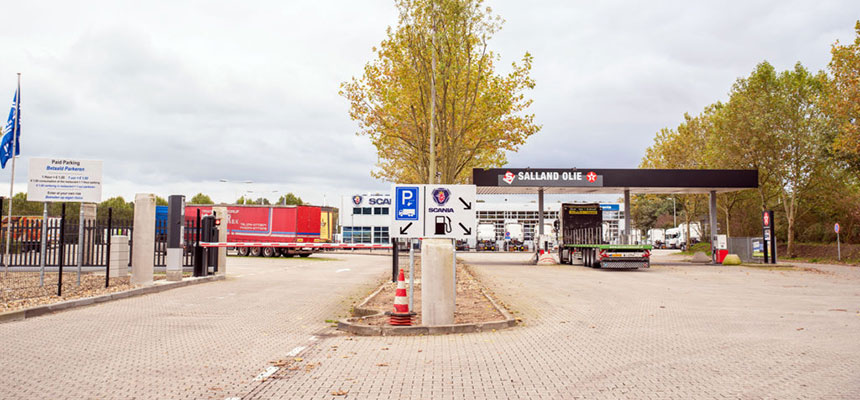 parkeersysteem vrachtwagens Frans op den Bult
